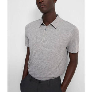 Theory Men's Gray Polo Modal Casual Size XL